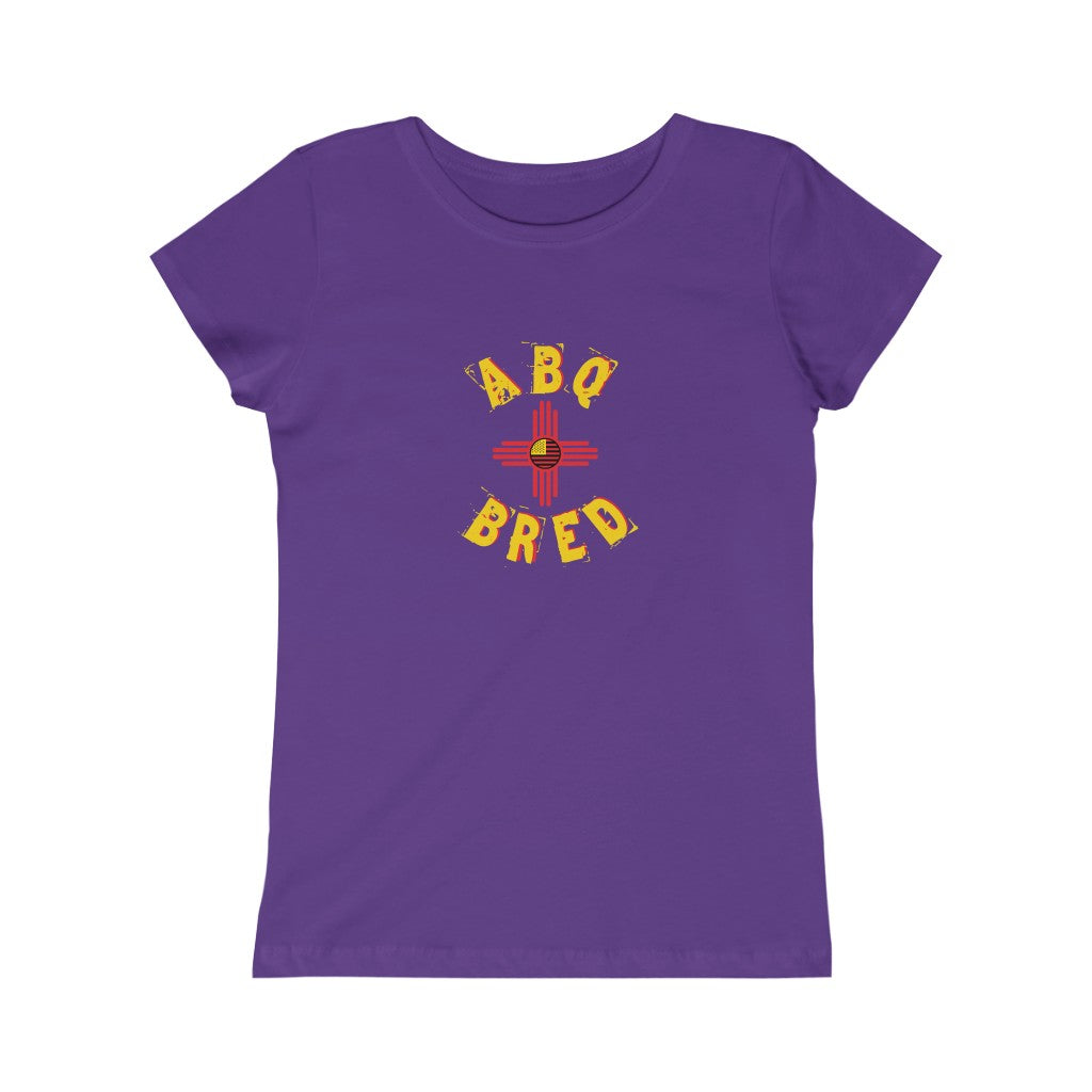 ABQ Bred - Yellow/Red Girls Princess Tee