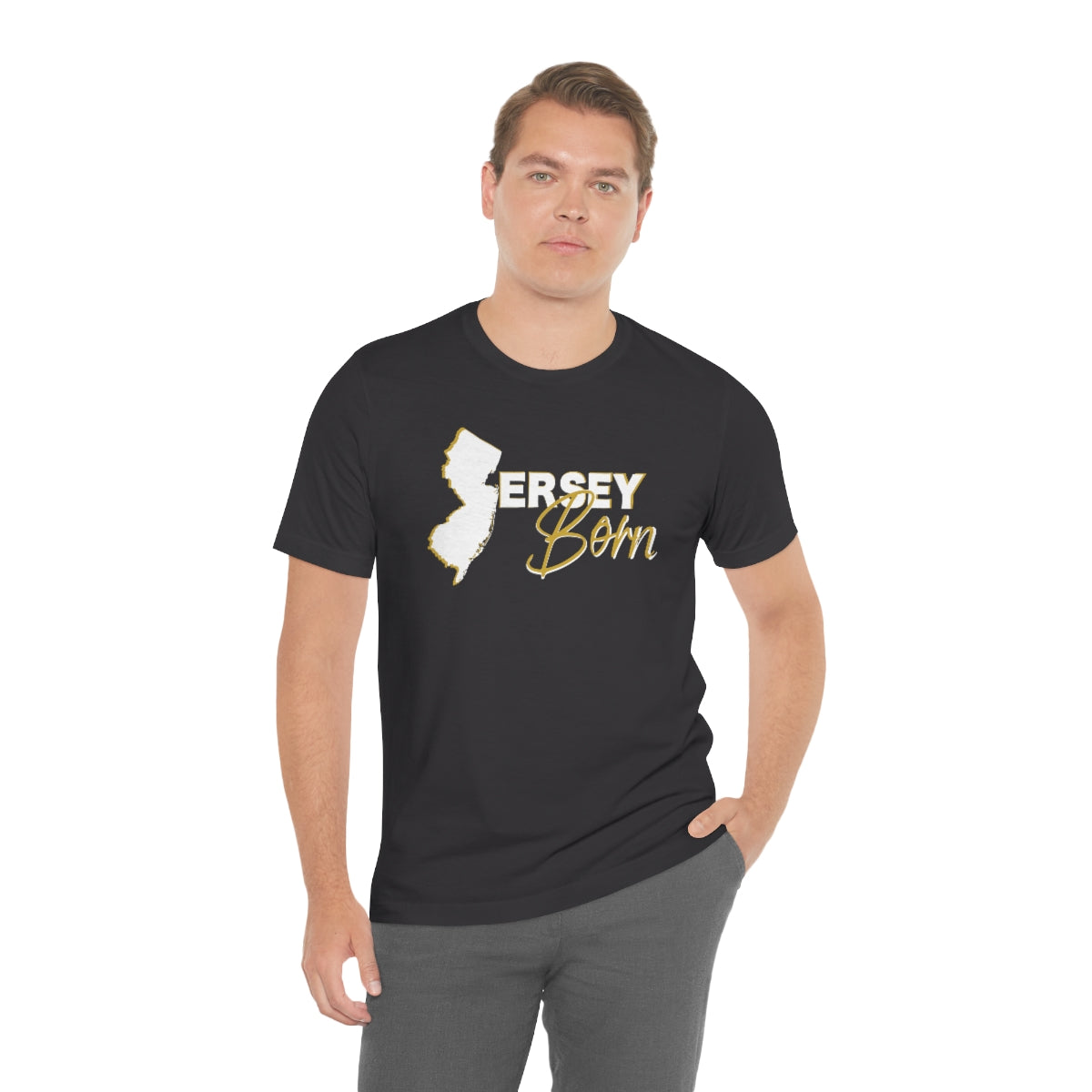 Jersey Born White Gold Scheme Tee - Unisex