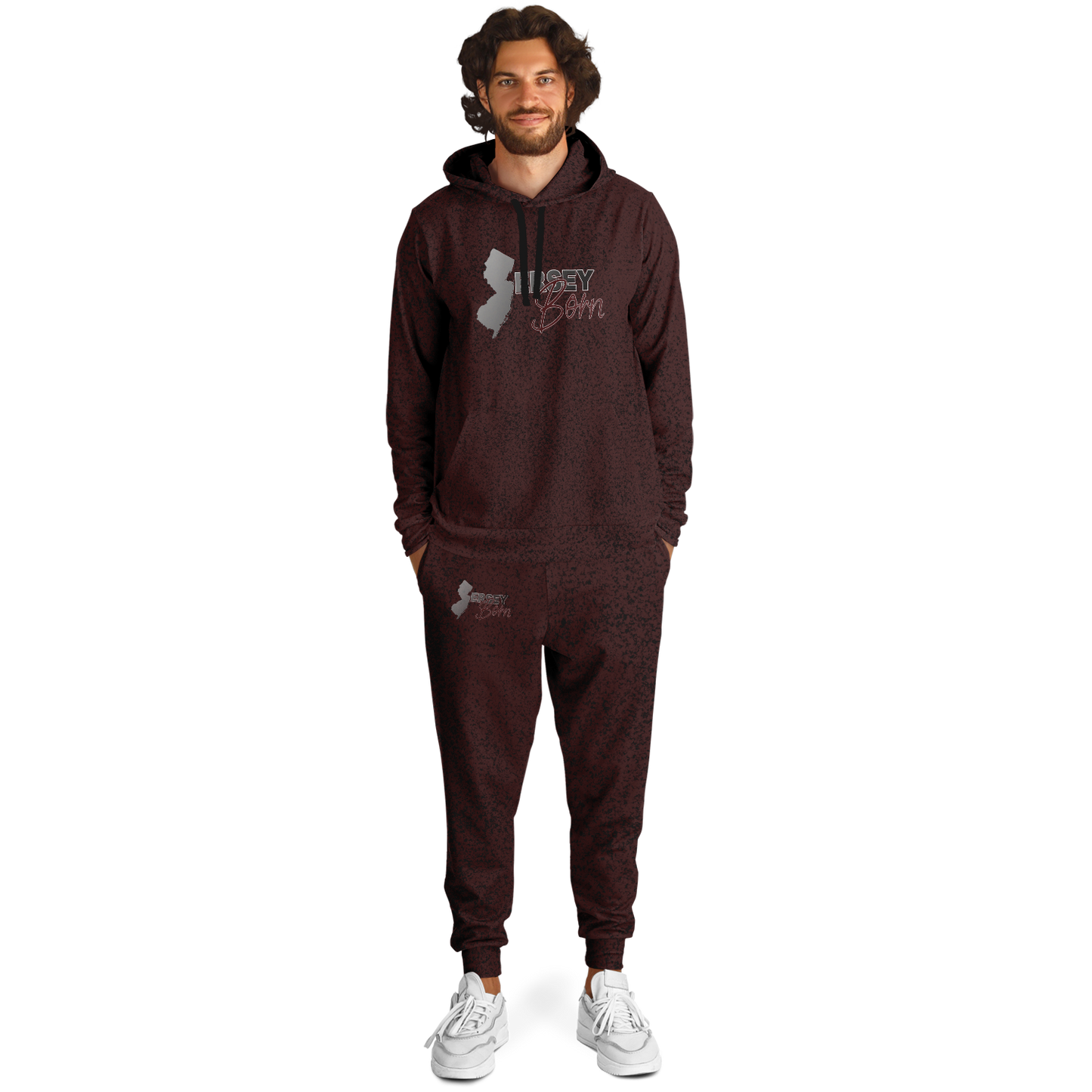 Jersey Born - Burgundy Dust Athletic Sweat Suit