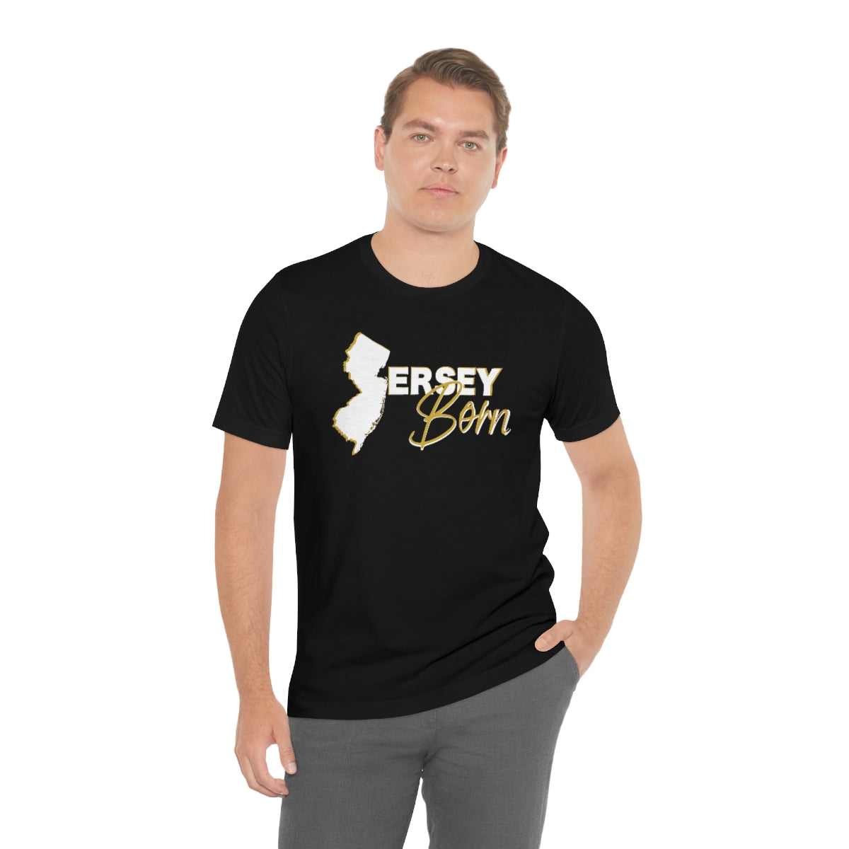Jersey Born White Gold Scheme Tee - Unisex