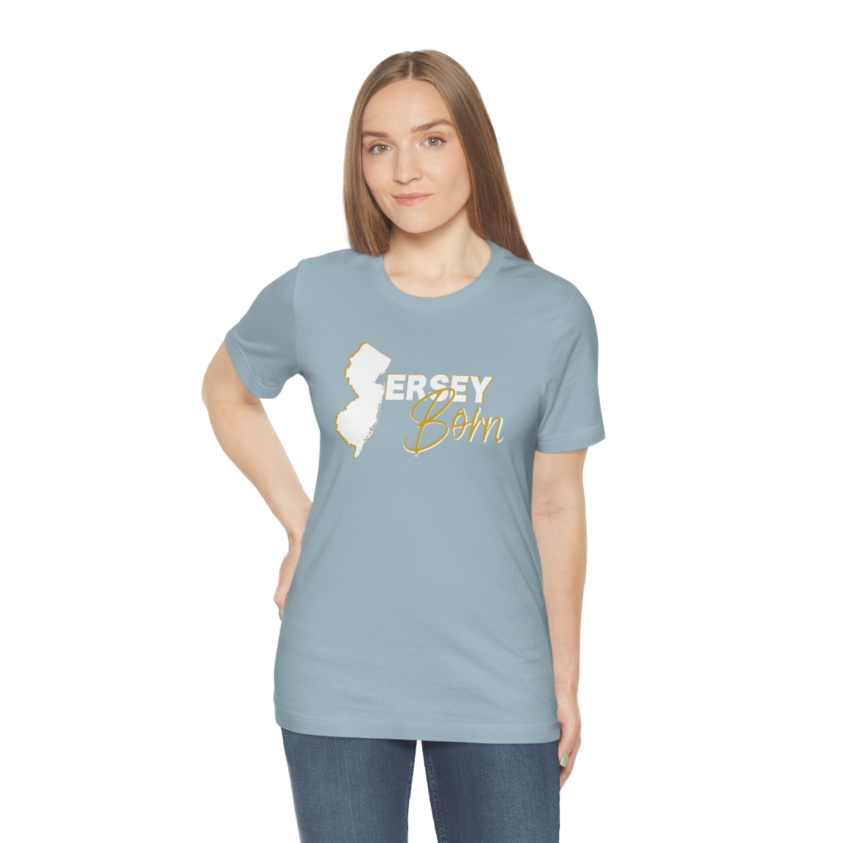Jersey Born White Gold Scheme Tee - Unisex