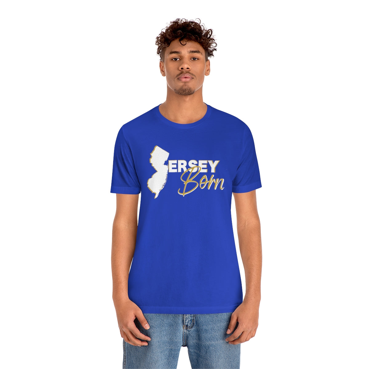 Jersey Born White Gold Scheme Tee - Unisex