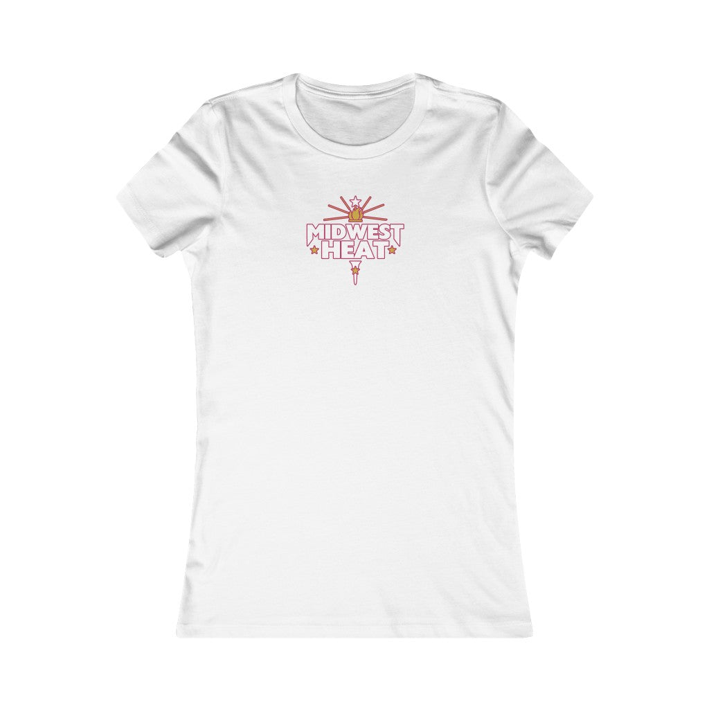 Midwest Heat - White/Red Women's Tee