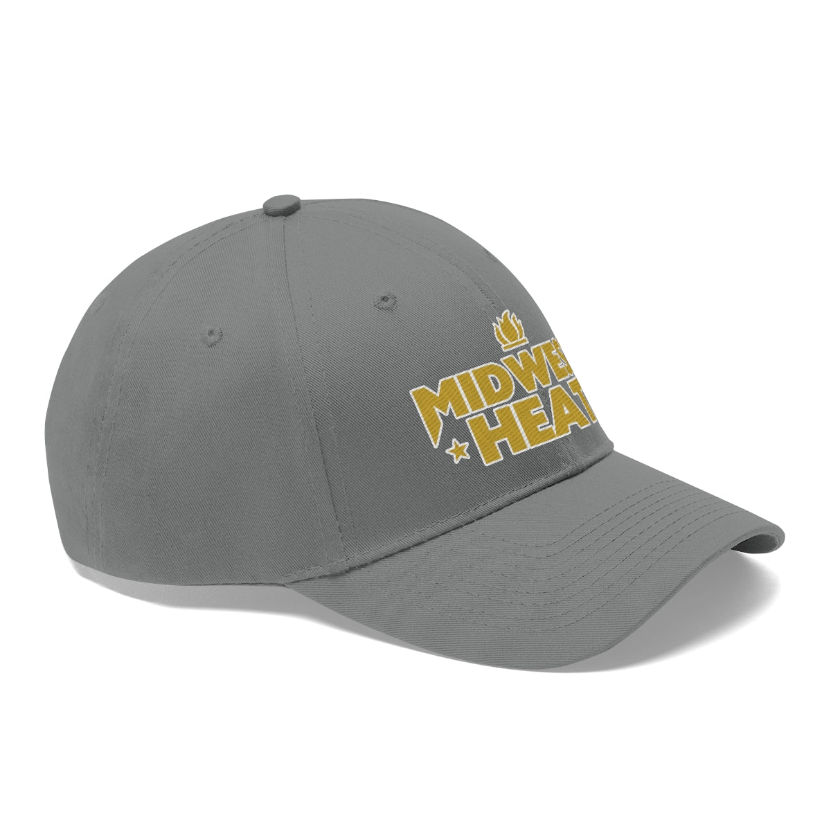 Midwest Heat - Gold Stitch Unisex Twill Hat