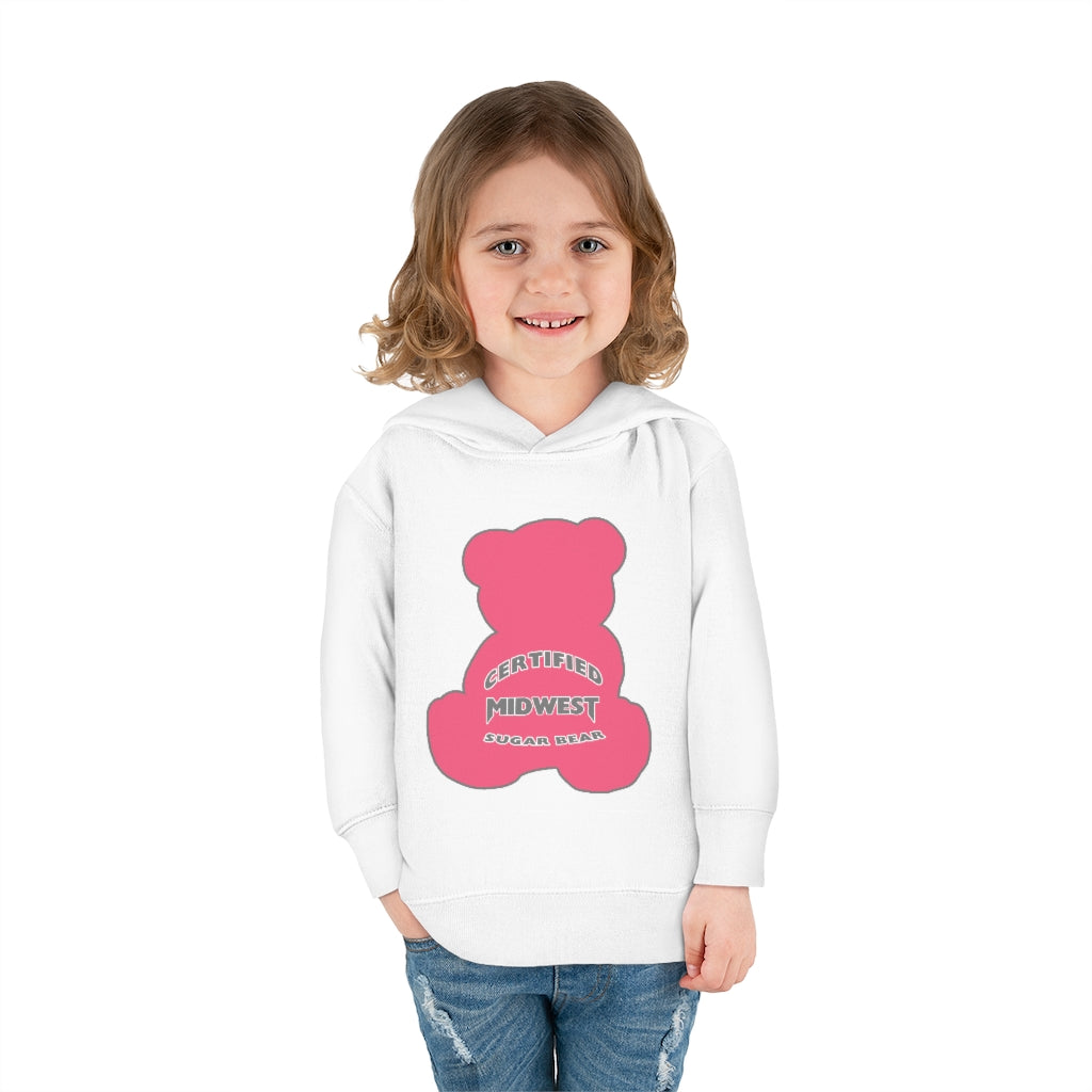 Certified Midwest Pink Sugar Bear Toddler Hoodie