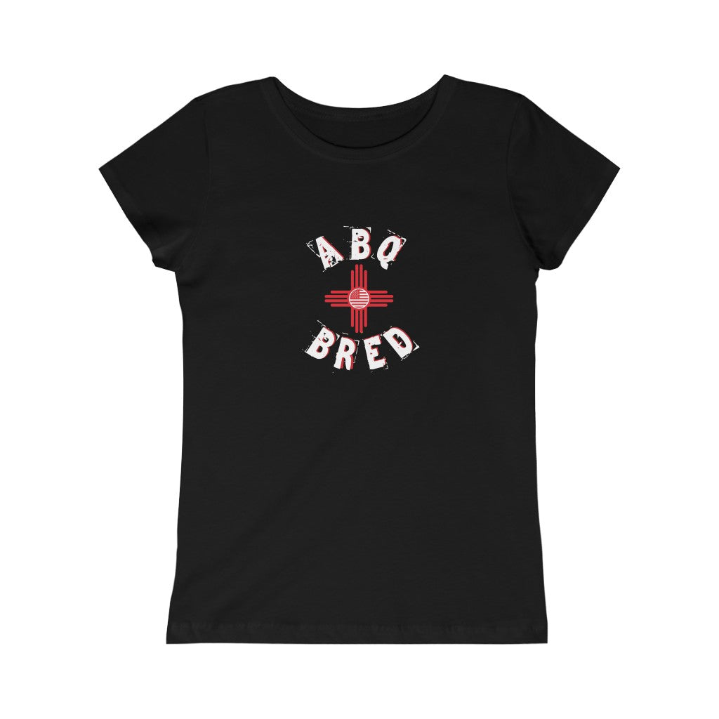 ABQ Bred - White/Red Girls Princess Tee