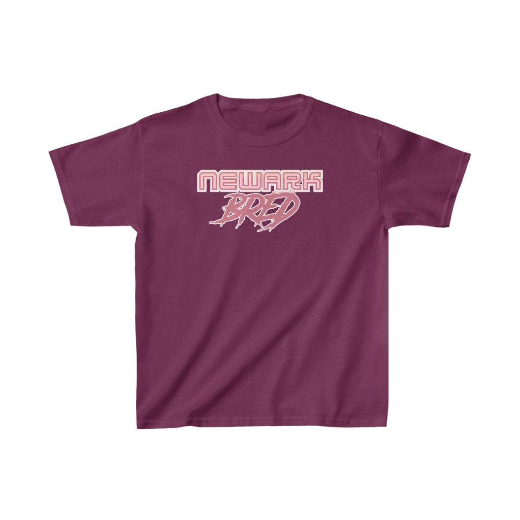 Newark Bred - Pink White Scheme Kids Heavy Cotton Tee