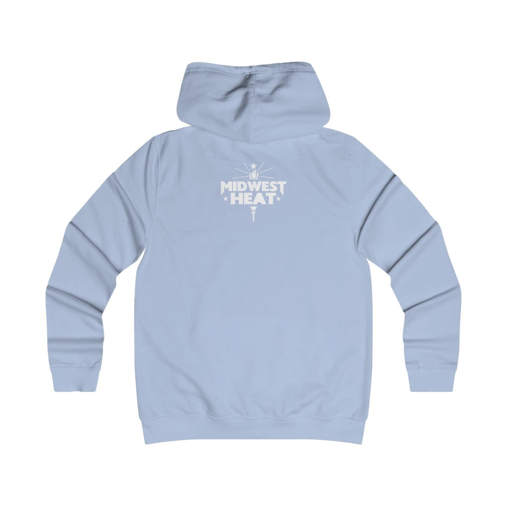 Midwest Heat - White Scheme Girlie College Hoodie