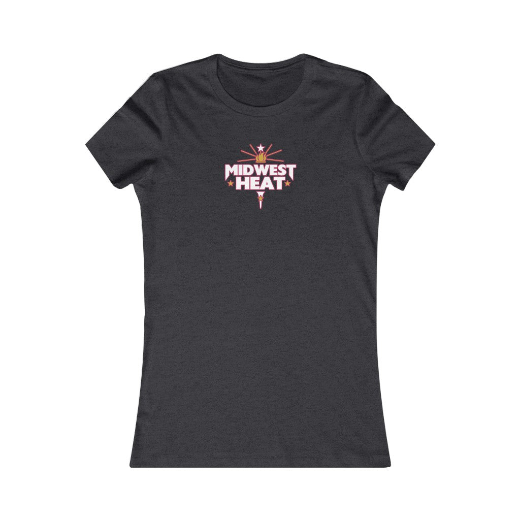 Midwest Heat - White/Red Women's Tee