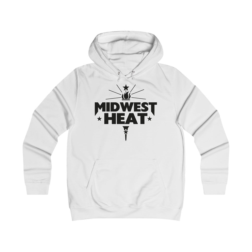 Midwest Heat - Black Gold Scheme Girlie College Hoodie