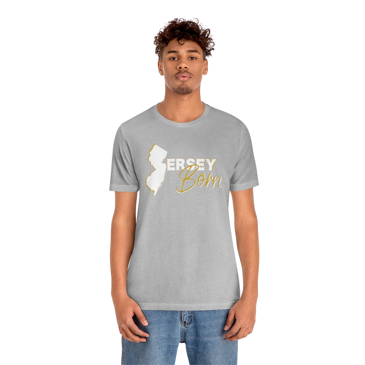 Jersey Born White Gold Scheme Tee - Unisex