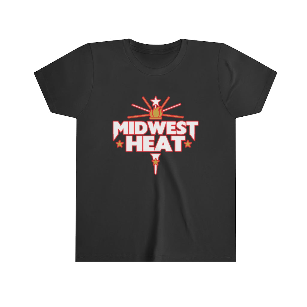 Midwest Heat - White Red Youth Tee