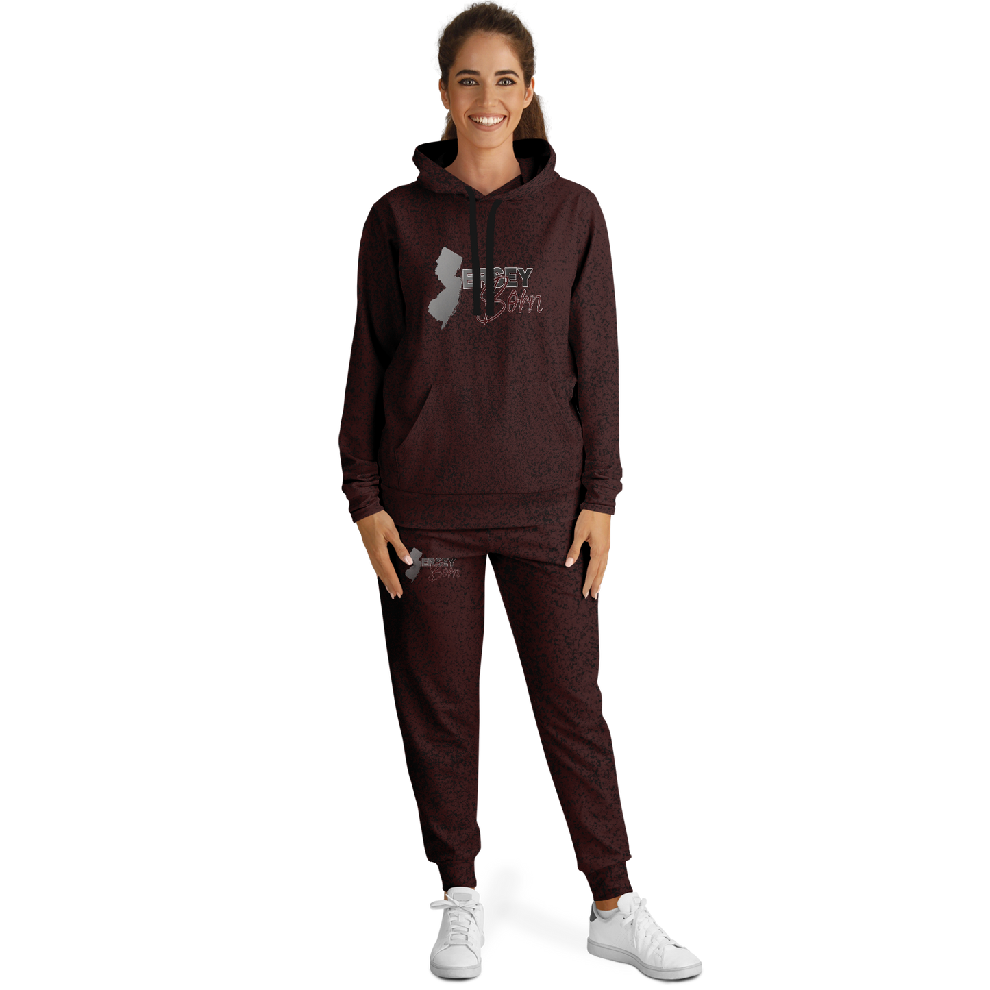 Jersey Born - Burgundy Dust Premium Sweat Suit*