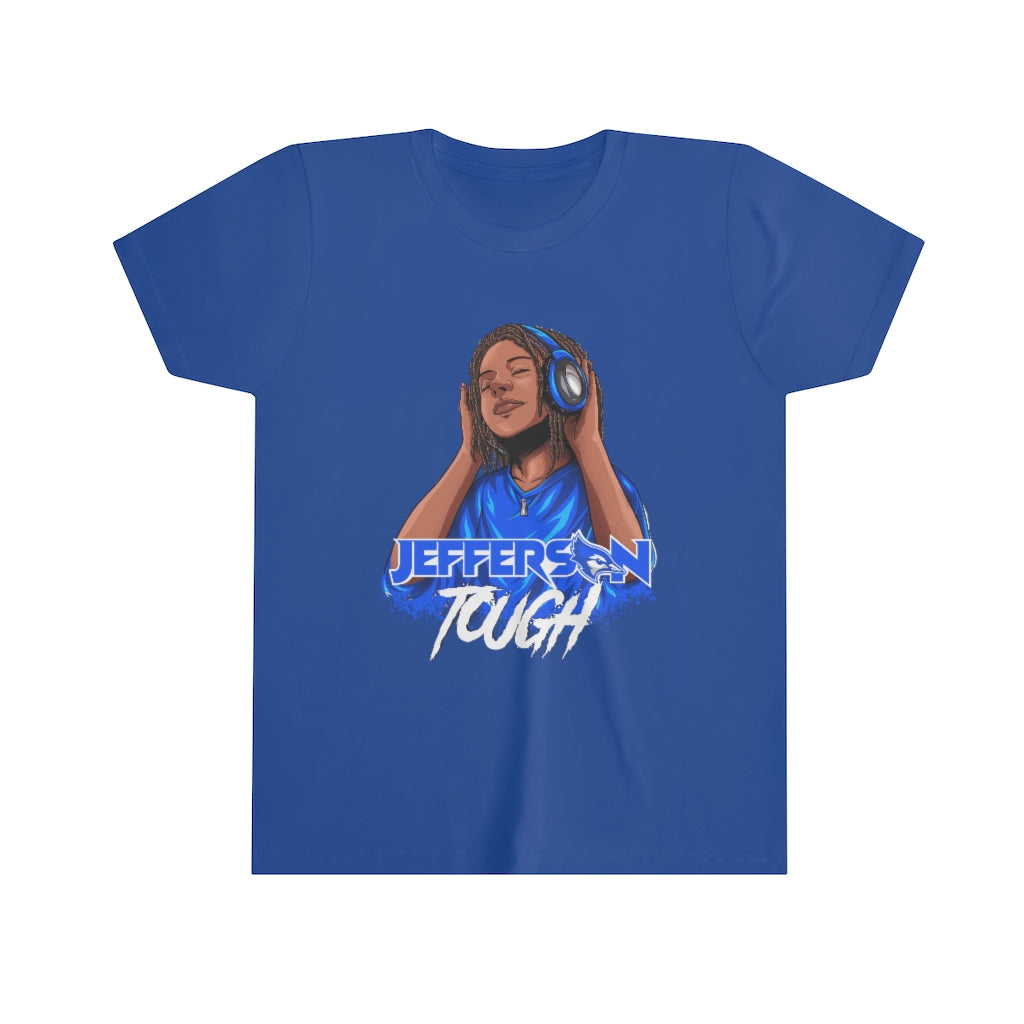 Jefferson Tough - Blue Locks Tee - Wht.
