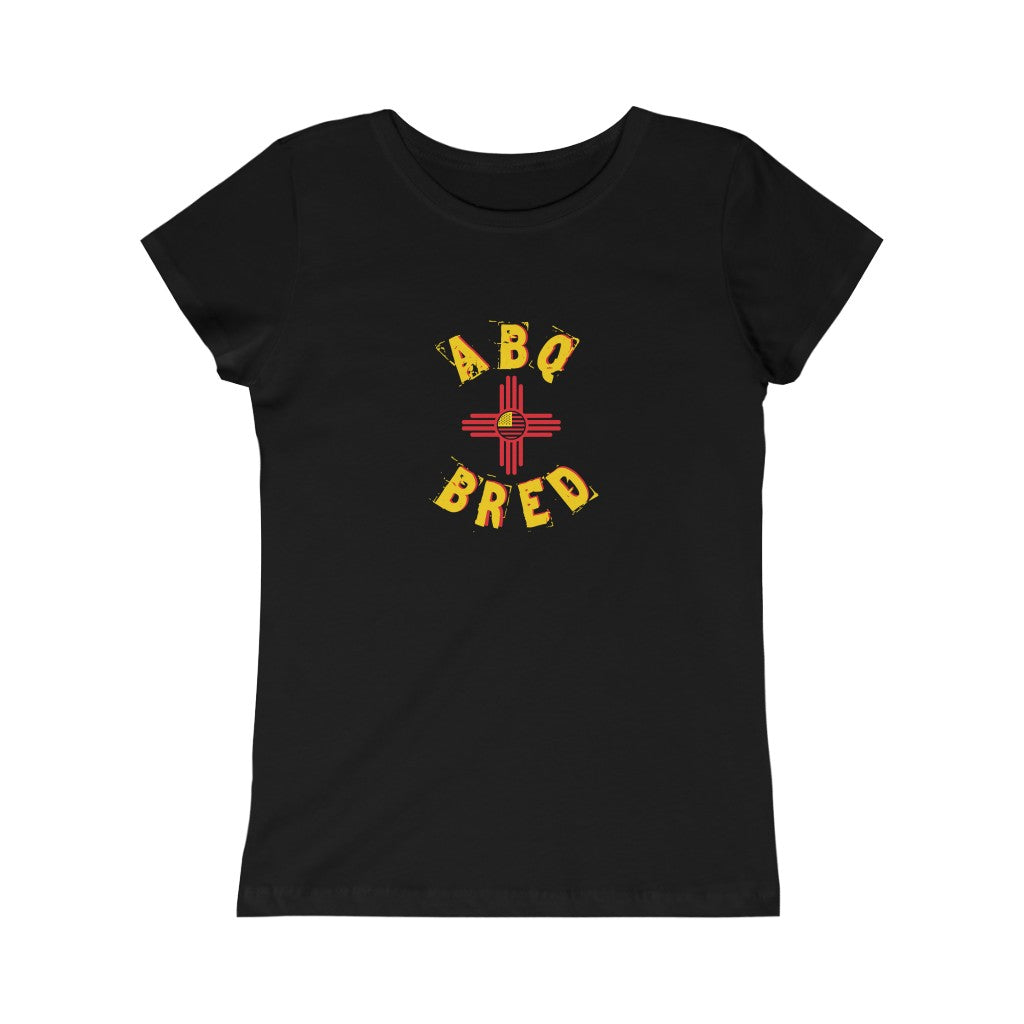 ABQ Bred - Yellow/Red Girls Princess Tee
