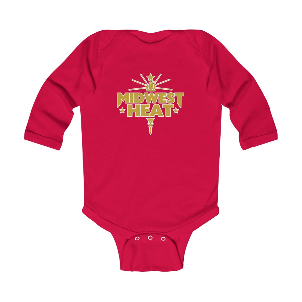 Copy of Midwest Heat - Gold Scheme Infant Long Sleeve Onesie