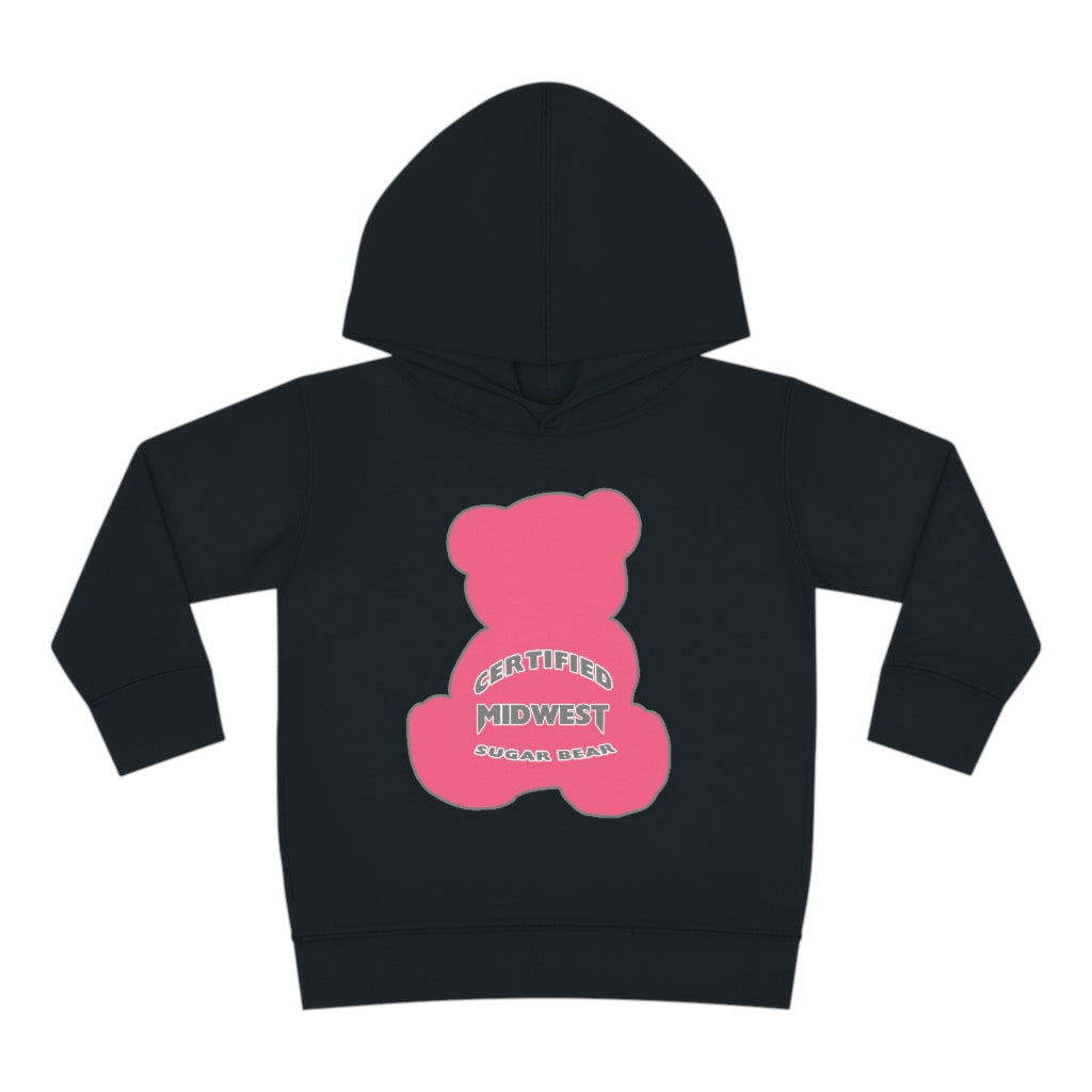 Certified Midwest Pink Sugar Bear Toddler Hoodie