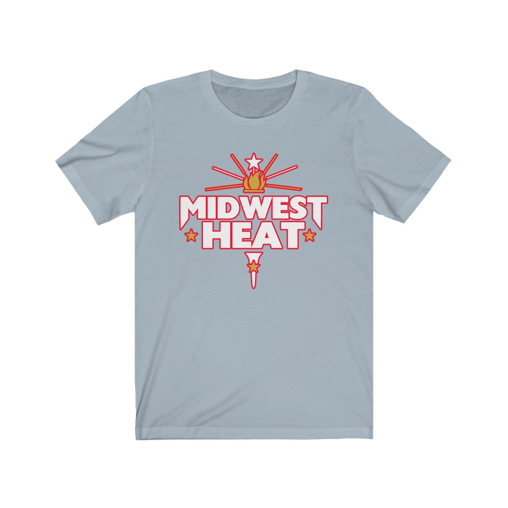 Midwest Heat  - White Red Scheme Unisex Tee