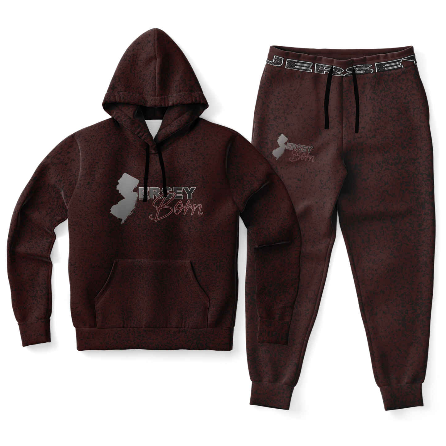 Jersey Born - Burgundy Dust Athletic Sweat Suit