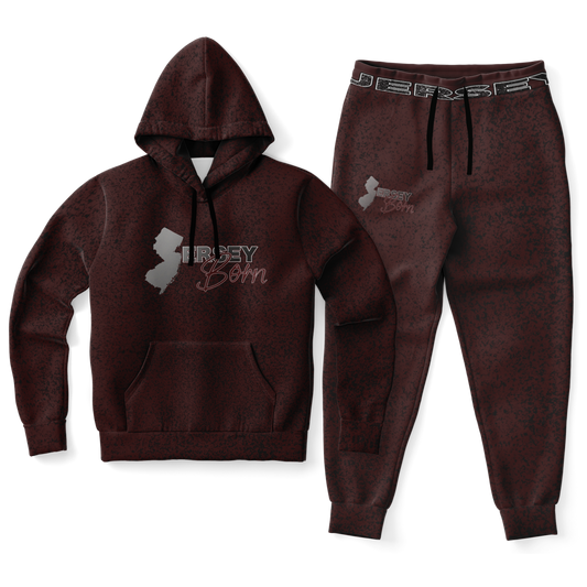 Jersey Born - Burgundy Dust Athletic Sweat Suit