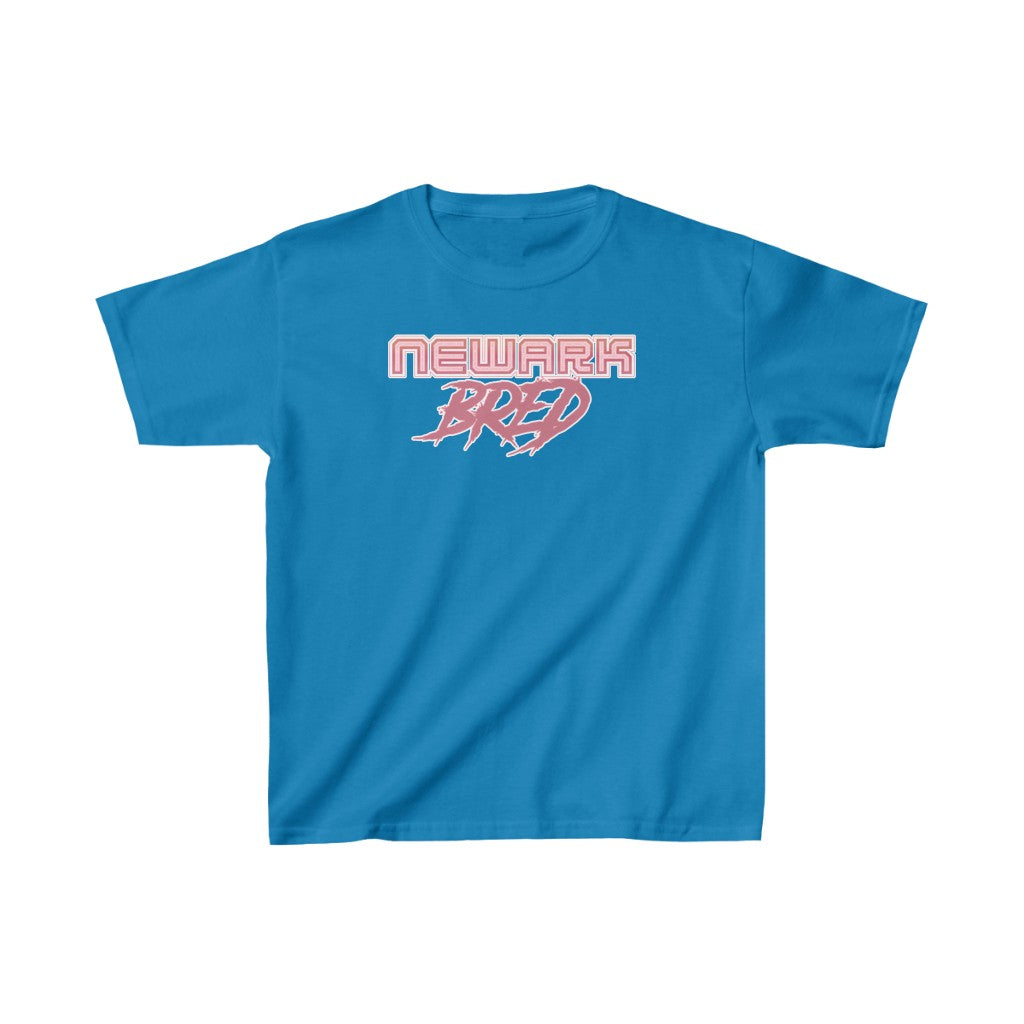 Newark Bred - Pink White Scheme Kids Heavy Cotton Tee