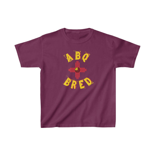 Albuquerque Bred - Yellow Red Scheme Kids Heavy Cotton Tee