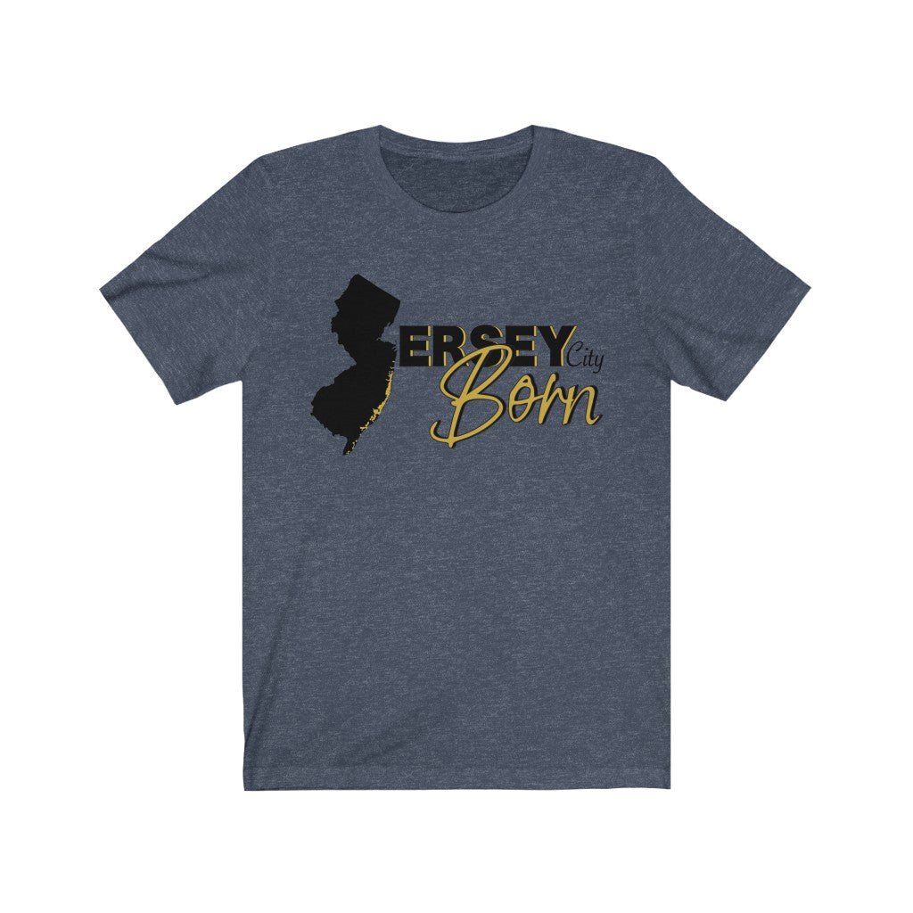 Jersey City Born - Black Gold Scheme Unisex Tee