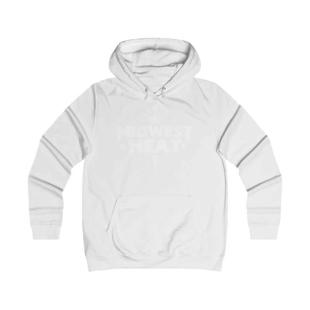 Midwest Heat - White Scheme Girlie College Hoodie
