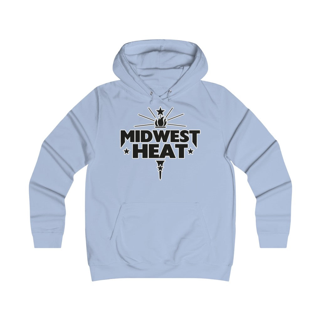 Midwest Heat - Black Gold Scheme Girlie College Hoodie