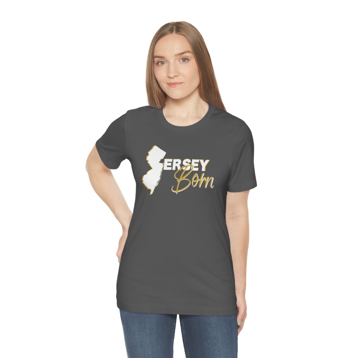 Jersey Born White Gold Scheme Tee - Unisex