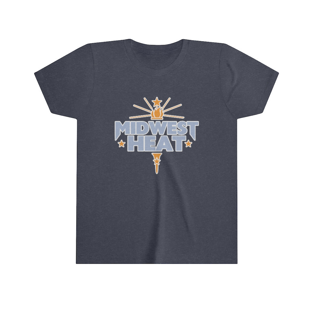 Midwest Heat - Blue Gold Torch Youth Tee