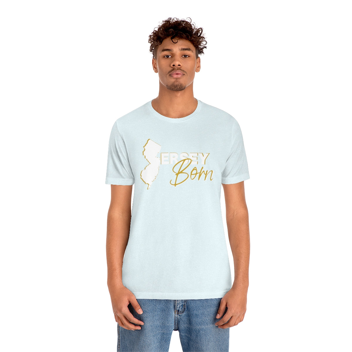 Jersey Born White Gold Scheme Tee - Unisex