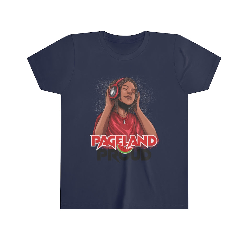 Pageland Proud - Red Locks Tee - Blk.