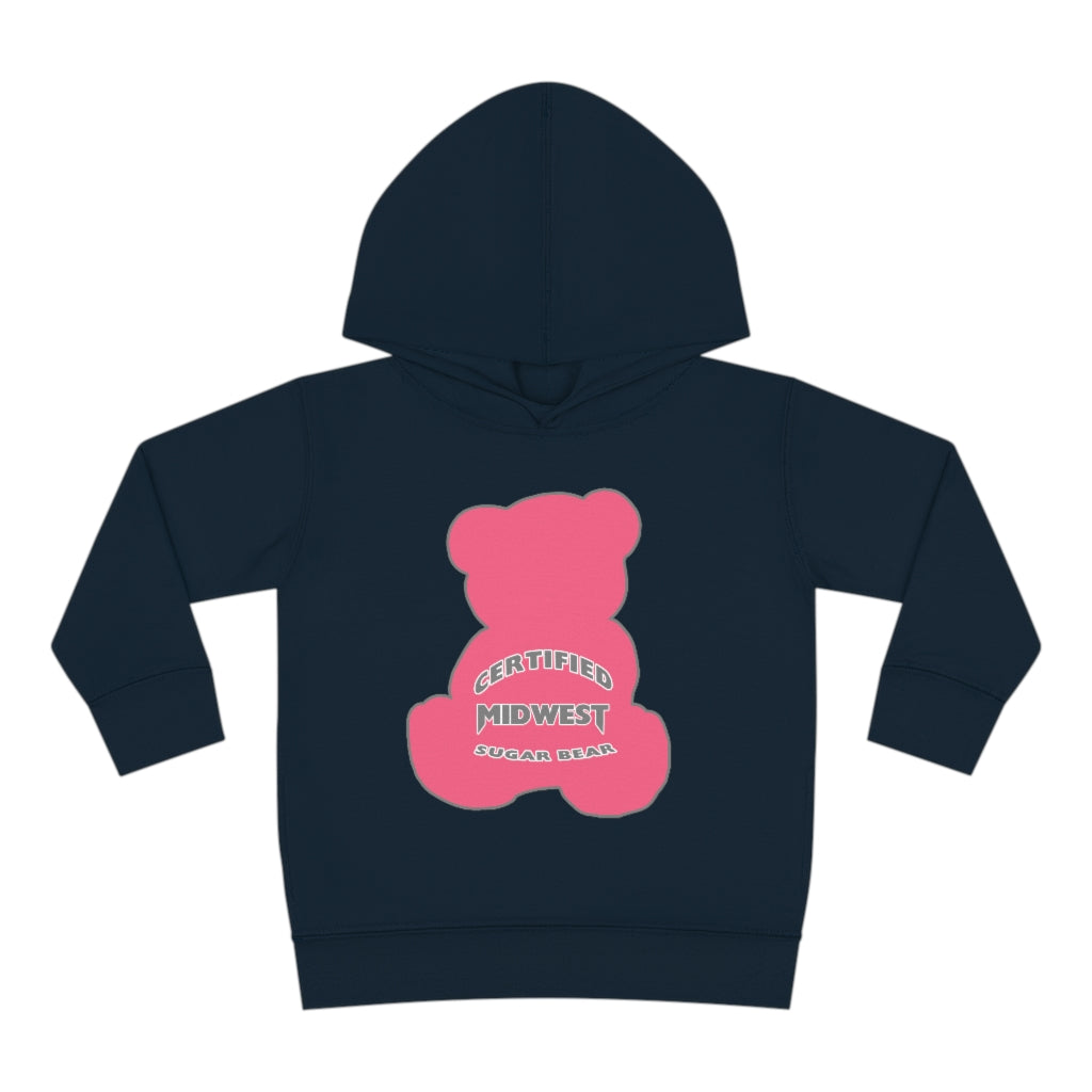Certified Midwest Pink Sugar Bear Toddler Hoodie