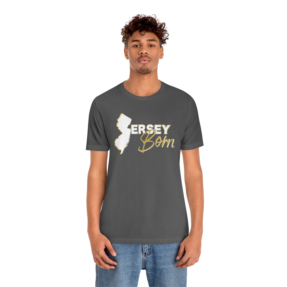 Jersey Born White Gold Scheme Tee - Unisex