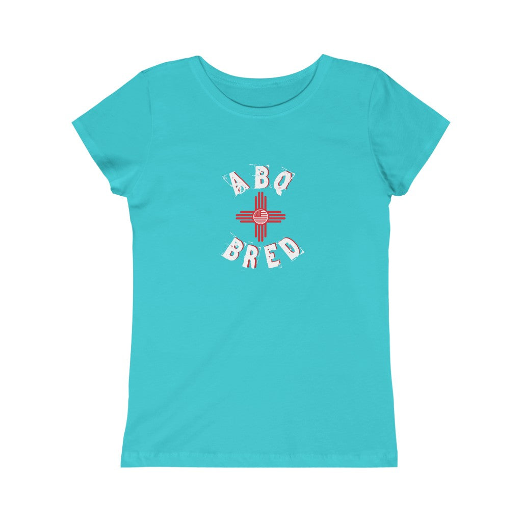 ABQ Bred - White/Red Girls Princess Tee