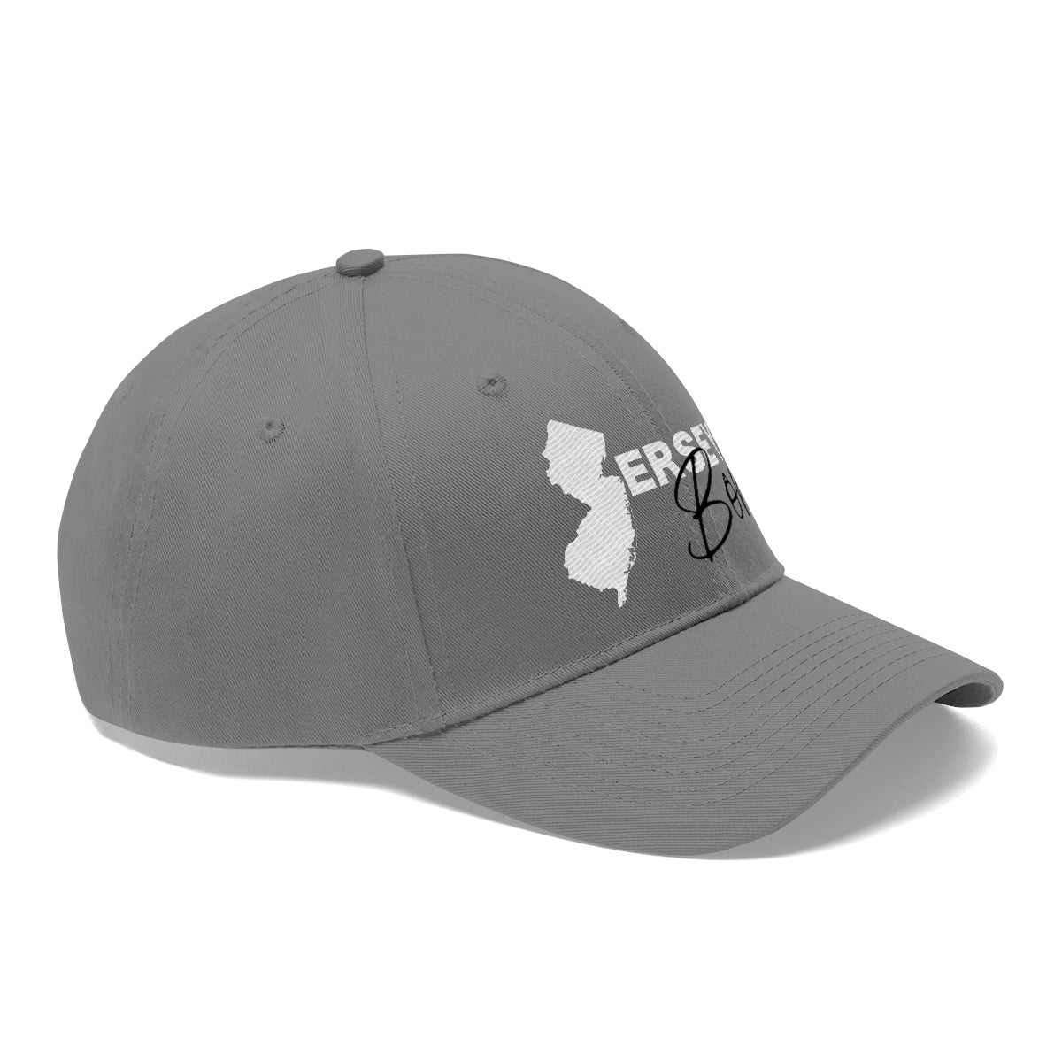 Jersey City Born - White Black Trim Twill Hat