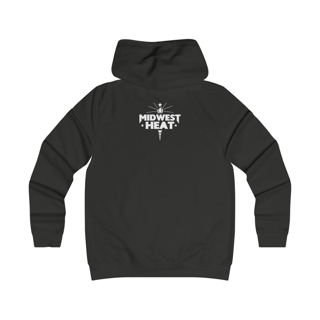 Midwest Heat - White Scheme Girlie College Hoodie