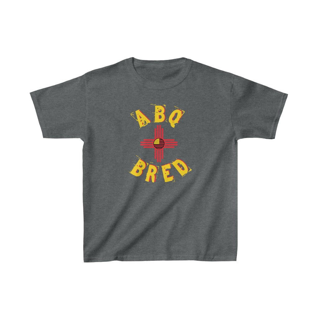 Albuquerque Bred - Yellow Red Scheme Kids Heavy Cotton Tee