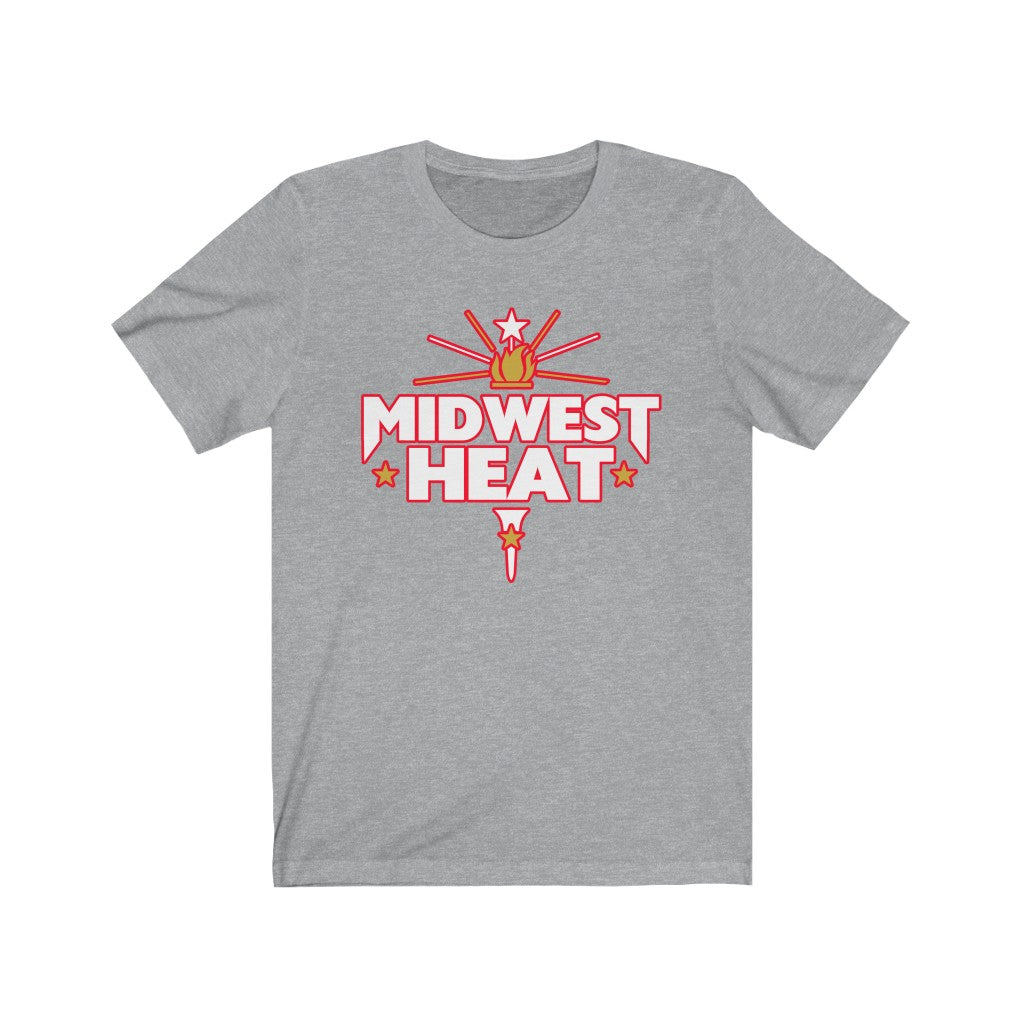 Midwest Heat  - White Red Scheme Unisex Tee