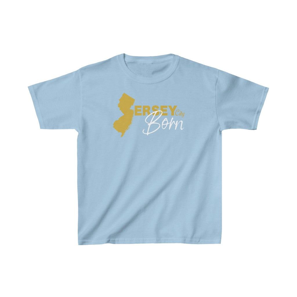 Jersey City Born - Gold Scheme Kids Heavy Tee *