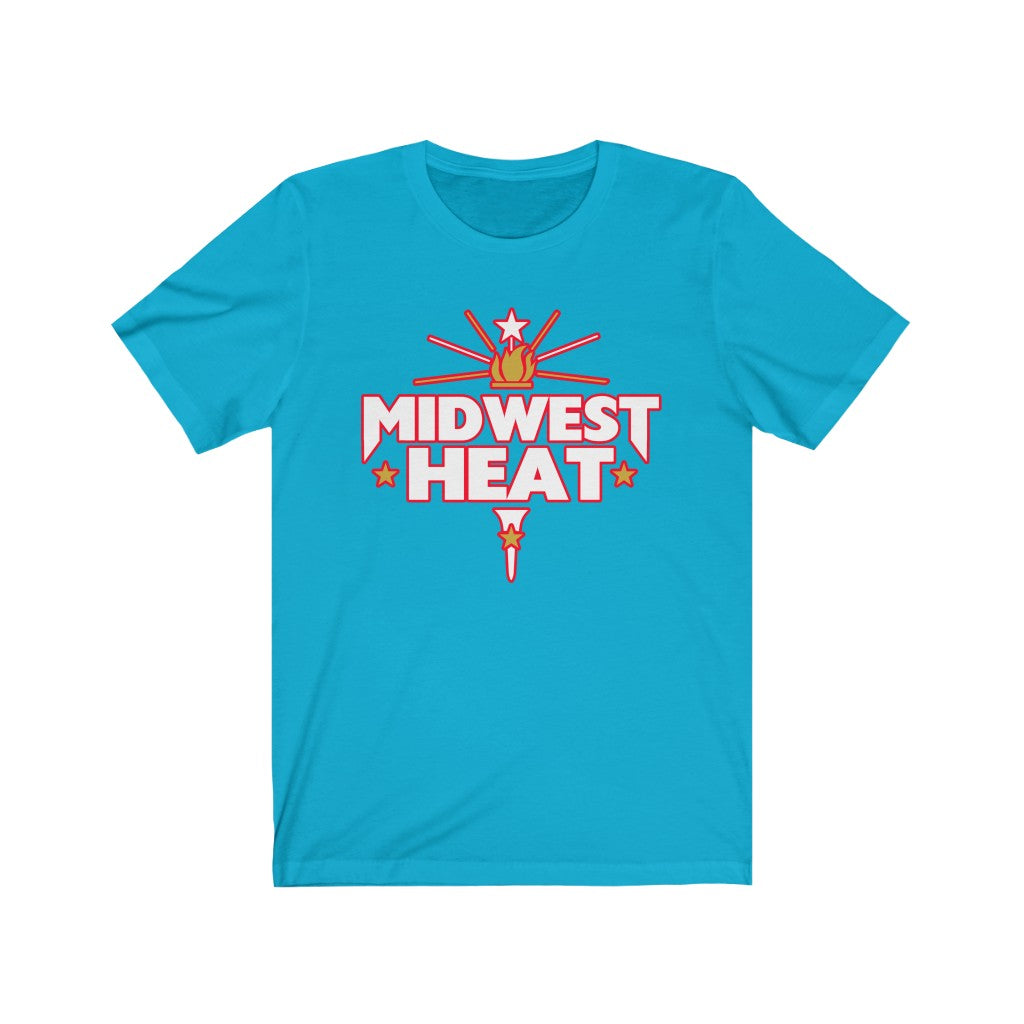 Midwest Heat  - White Red Scheme Unisex Tee