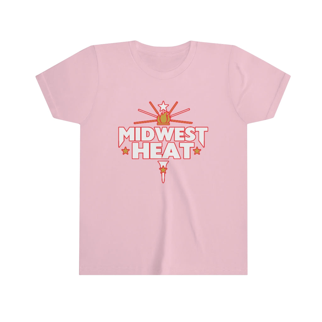 Midwest Heat - White Red Youth Tee