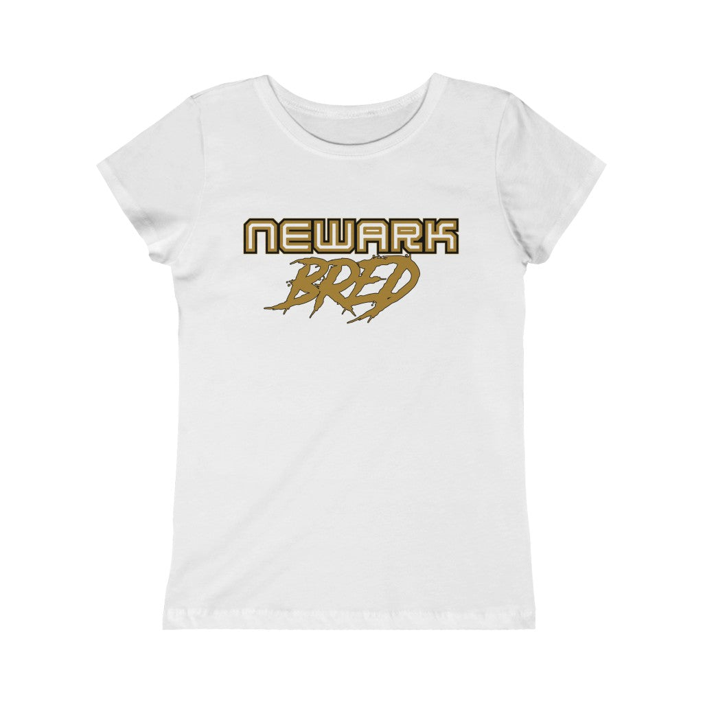 Newark Bred Black/Gold Girls Princess Tee