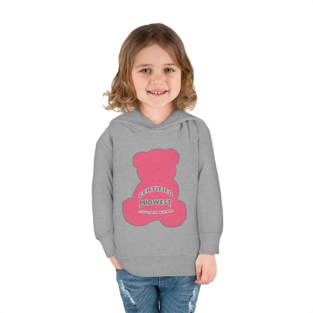 Certified Midwest Pink Sugar Bear Toddler Hoodie