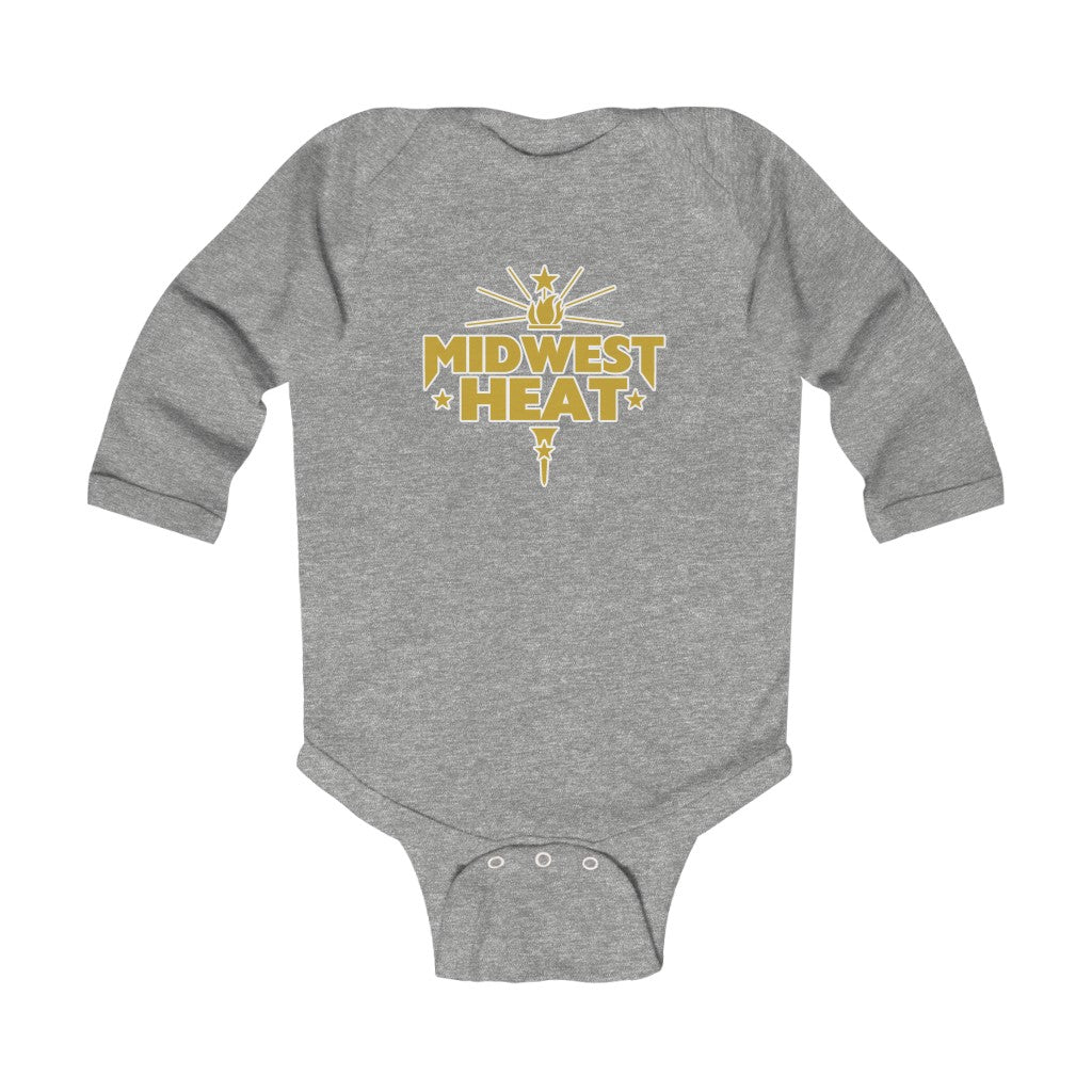 Copy of Midwest Heat - Gold Scheme Infant Long Sleeve Onesie