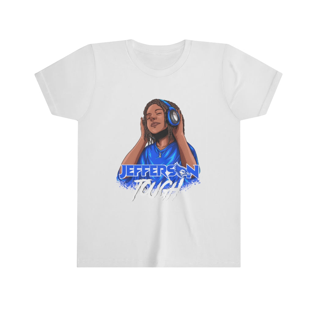 Jefferson Tough - Blue Locks Tee - Wht.