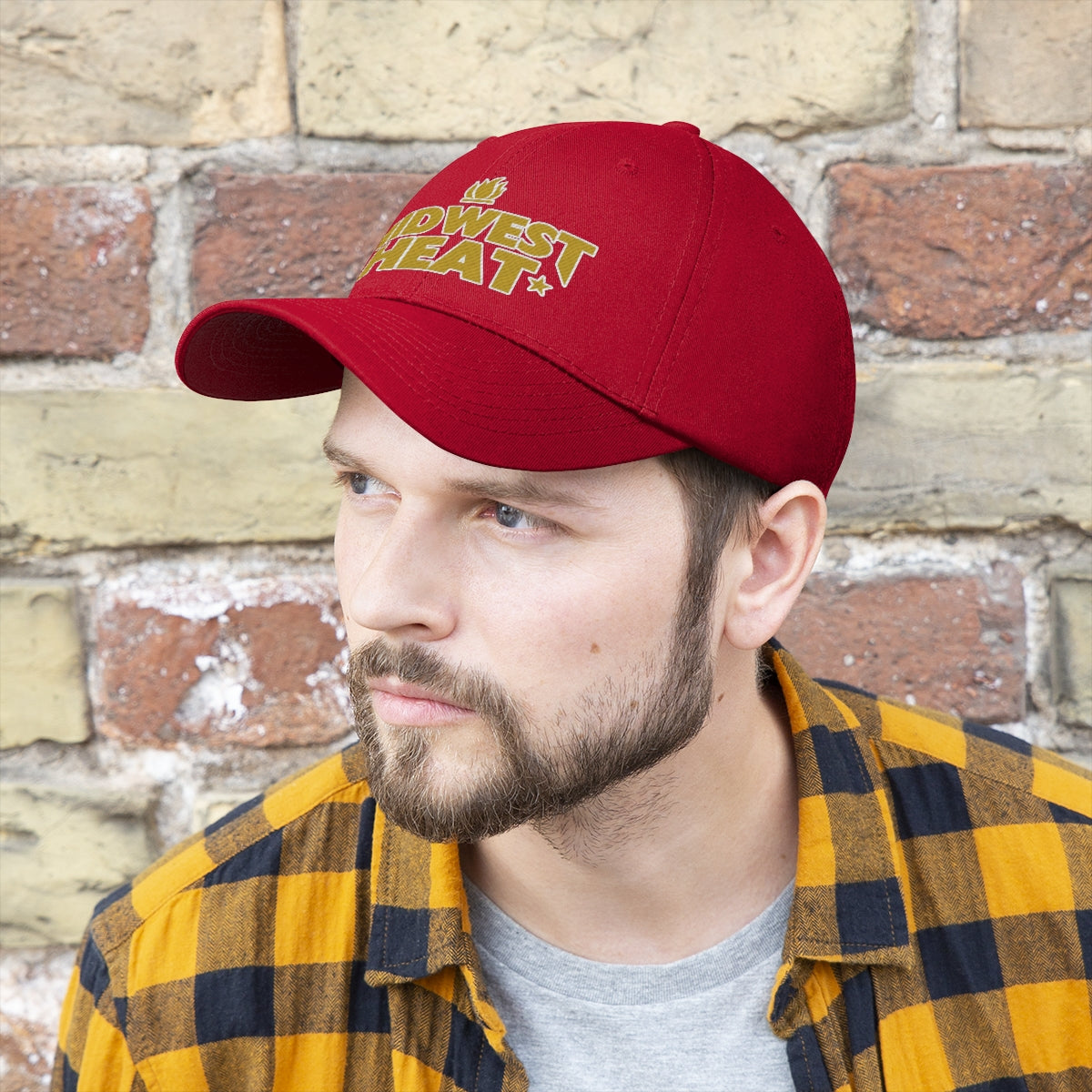 Midwest Heat - Gold Stitch Unisex Twill Hat