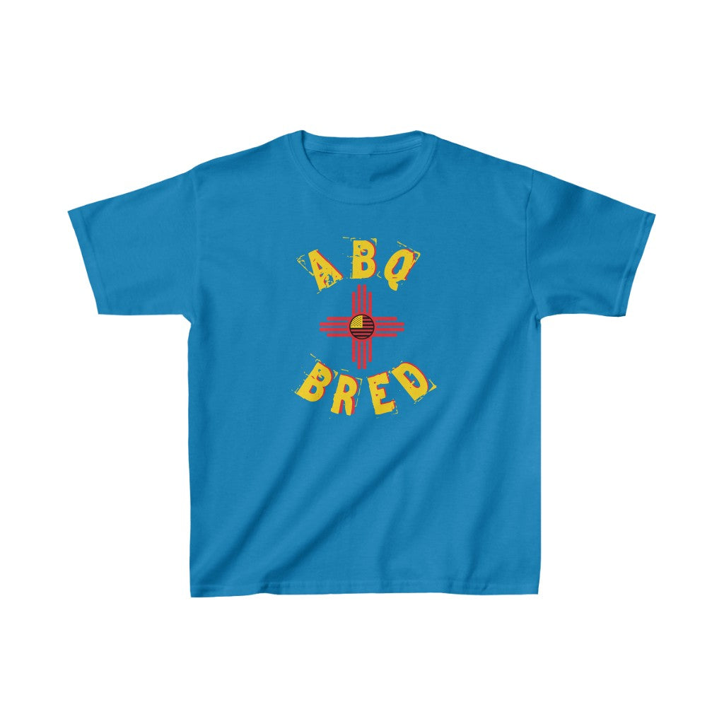 Albuquerque Bred - Yellow Red Scheme Kids Heavy Cotton Tee