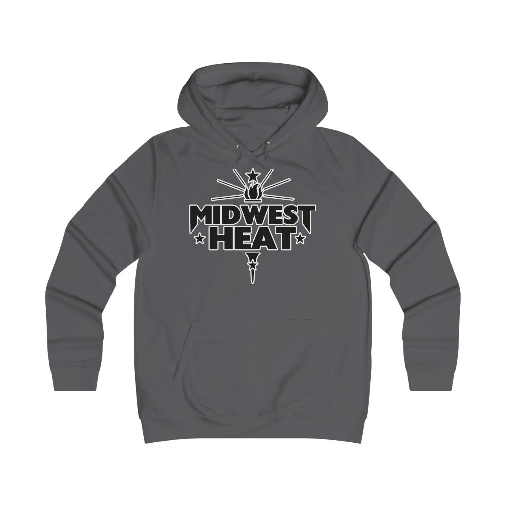 Midwest Heat - Black Gold Scheme Girlie College Hoodie